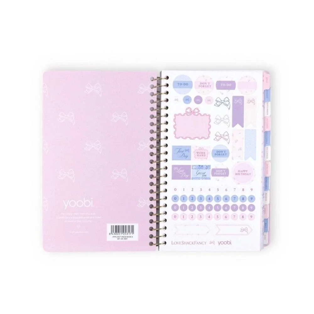 Love Shack Fancy Planner 2026 2027 Academic Student Blue Floral Rosettes New LSF